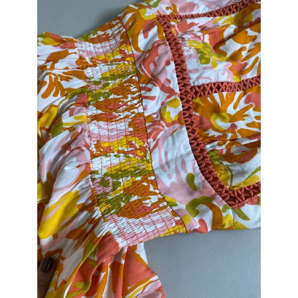 NEW Abel The Label Sleeveless Floral Halter Maxi Dress size Small Boho Cottage - Picture 10 of 16